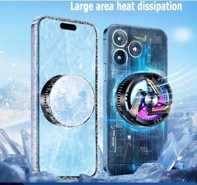 شاحن لاسلكي مع مروحة تبريد